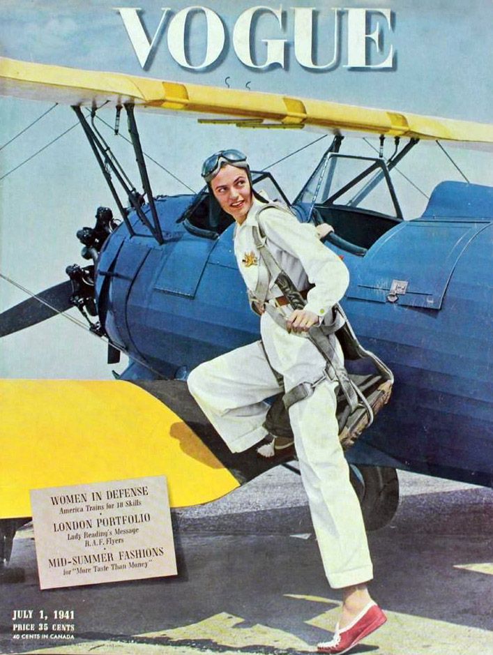 When Aviation Met High Fashion – The 1941 Vogue Cover with a Boeing Stearman
